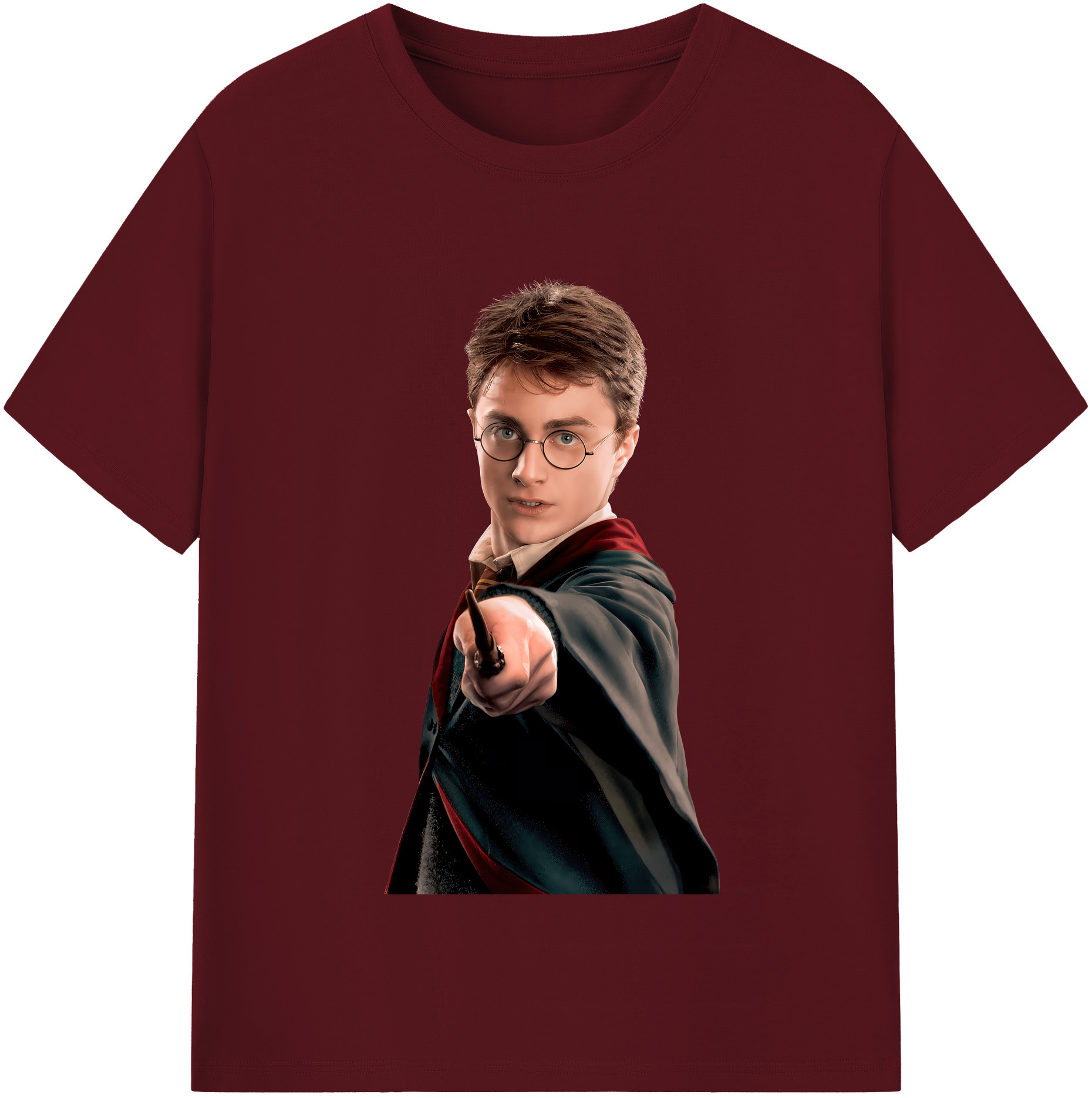 （画像用） Harry Potter ハリー・ポッターシリーズ 綿100％半袖Tシャツ（フロントプリント）